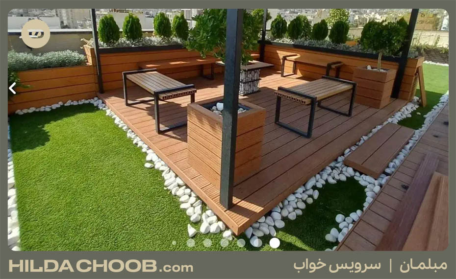 ایده طراحی روف گاردن و دکوراسیون پشت بام 7 روف گاردن 1