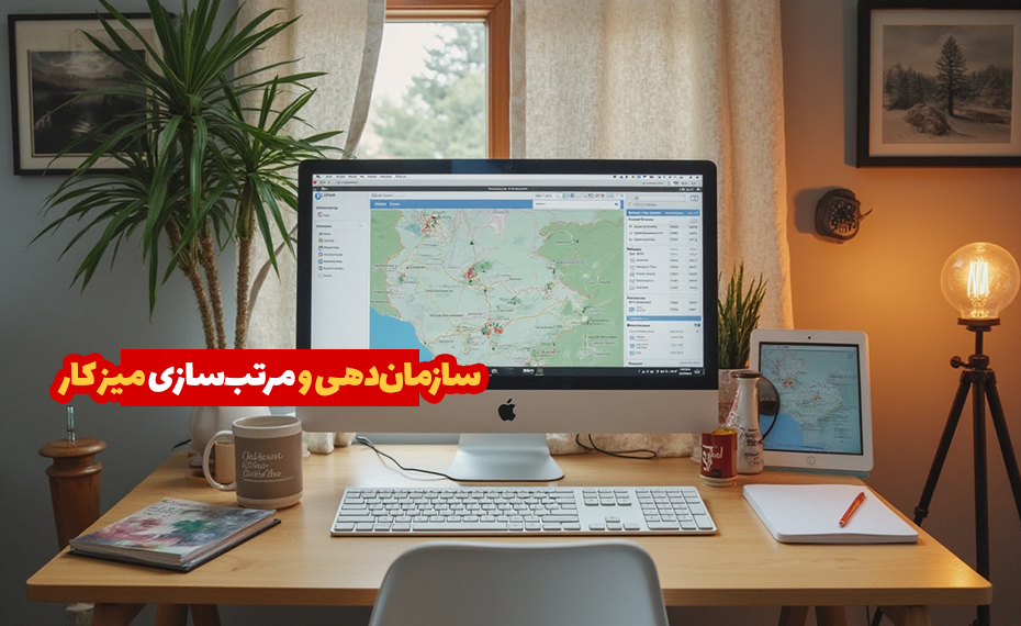 سازمان‌دهی و مرتب‌سازی میز کار  