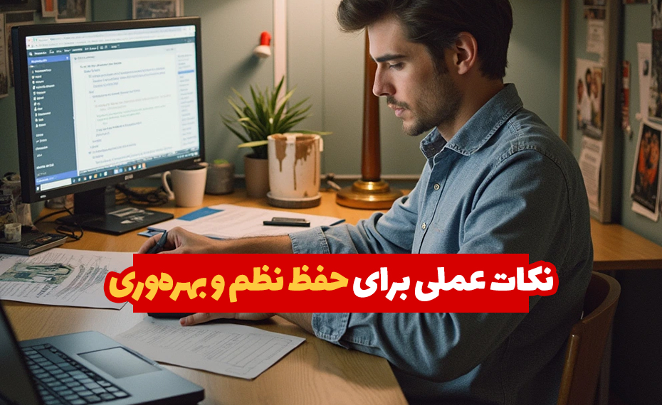 نکات عملی برای حفظ نظم و بهره‌وری  