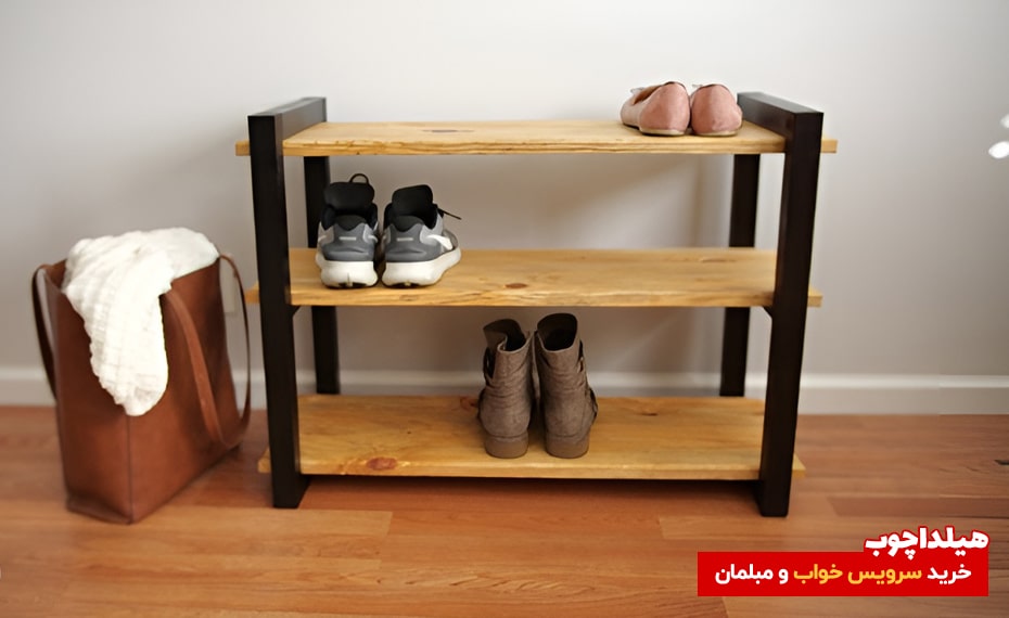 آموزش ساخت جاکفشی چوبی 5