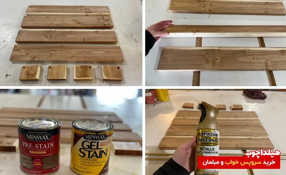 آموزش ساخت کتابخانه دیواری 2
