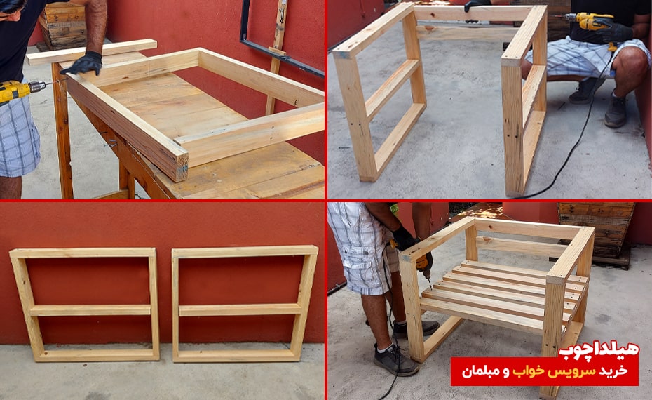 طراحی و ساخت صندلی چوبی 1