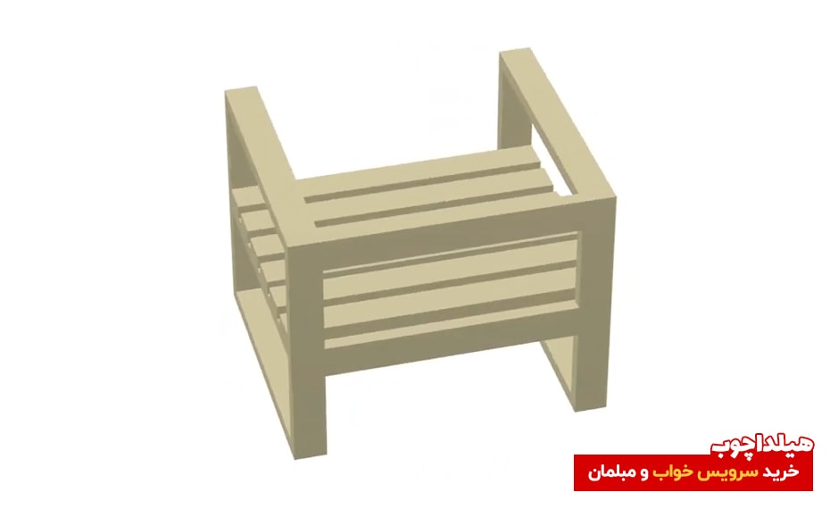 طراحی و ساخت صندلی چوبی 2
