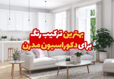 بهترین ترکیب رنگ برای دکوراسیون مدرن