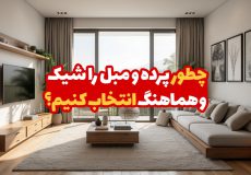 چطور پرده و مبل را شیک و هماهنگ انتخاب کنیم؟ 1