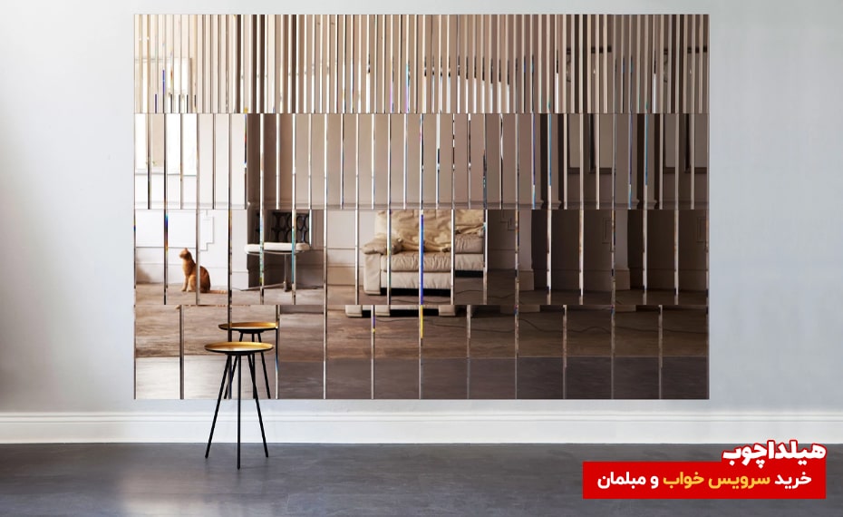 چیدمان و نصب آینه در سالن پذیرایی 4
