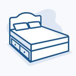 کشو بغل تخت