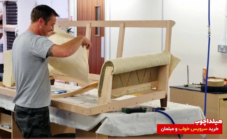 آموزش تعمیر و بازسازی مبل استیل قدیمی 3