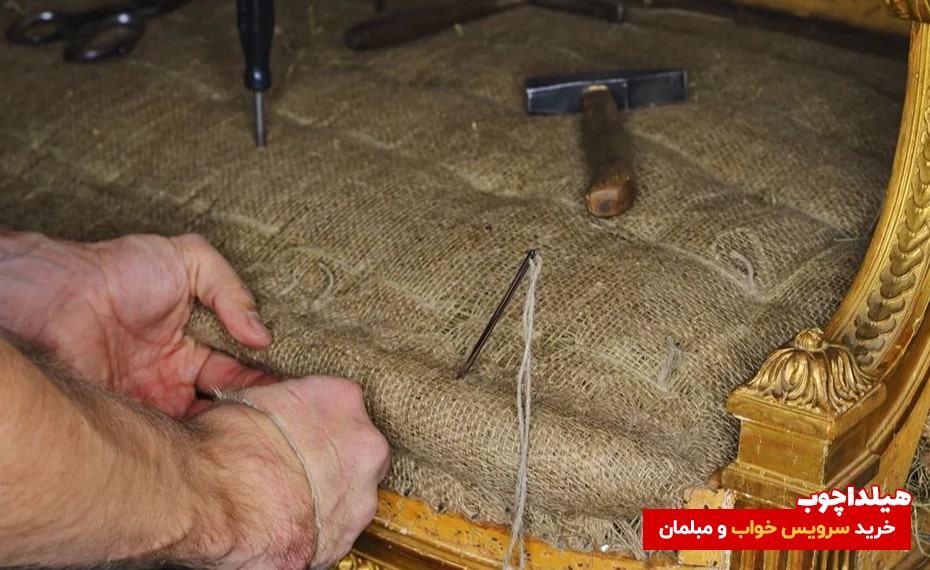آموزش تعمیر و بازسازی مبل استیل قدیمی 4